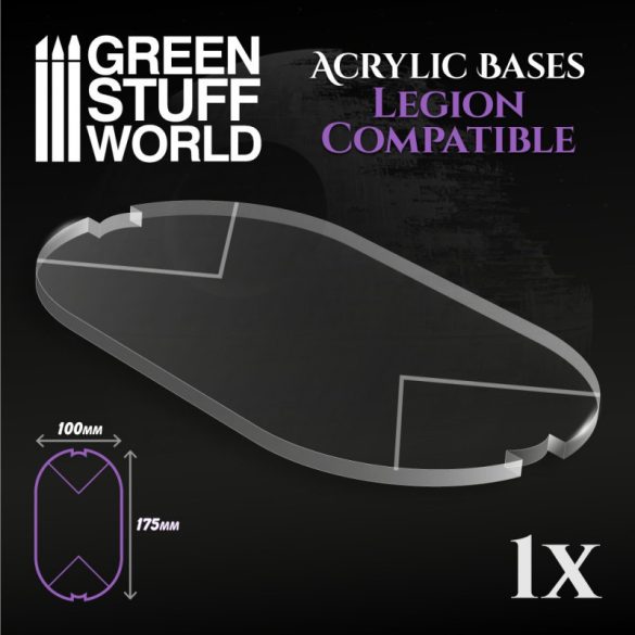Acrylic Base - Oval 100x175 mm (Legion)