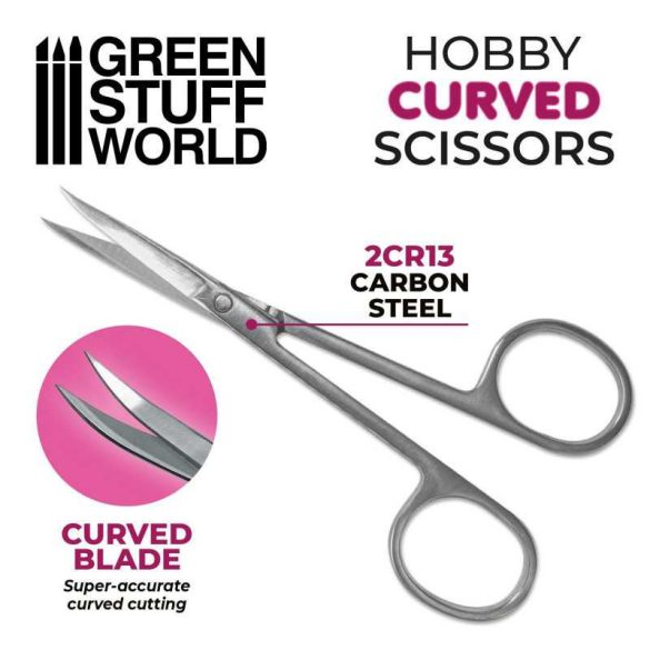 Hobby Scissors - Curved point Tip