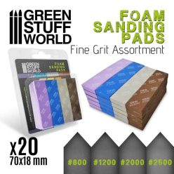 Foam Sanding Pads - FINE GRIT ASSORTMENT x20