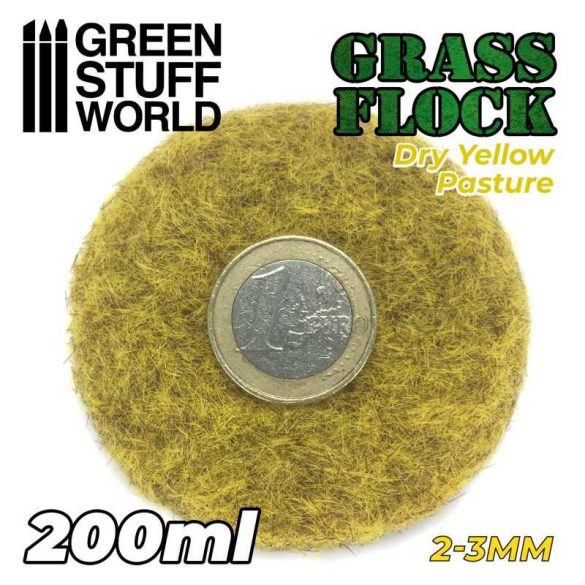 Grass Flock - DRY YELLOW PASTURE 2-3mm (200ml)
