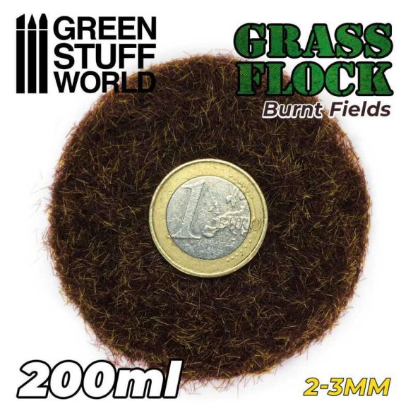 Grass Flock - BURNT FIELDS 2-3mm (200ml)