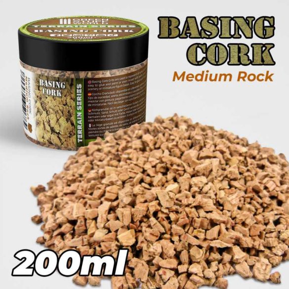 Basing Cork Grit - Medium rock (200ml)