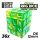 36x D6 12mm Dice - Clear Green/Yellow