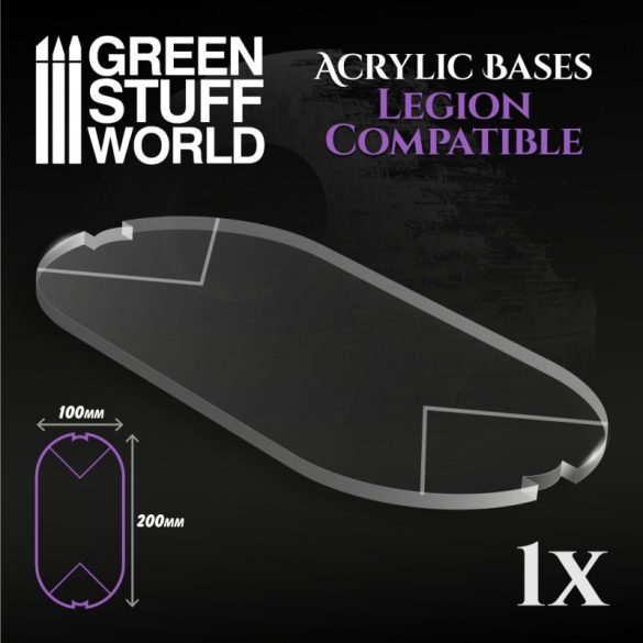 Acrylic Base - Oval 100x200 mm (Legion)