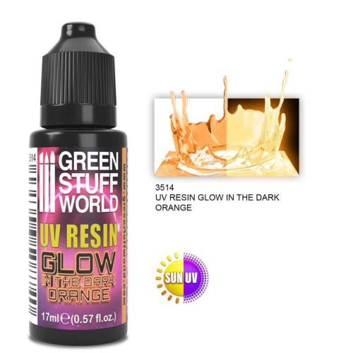 UV RESIN 17ml (Glow in the Dark) ORANGE