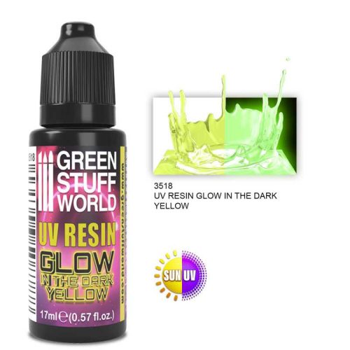 UV RESIN 17ml YELLOW - Glow in the Dark