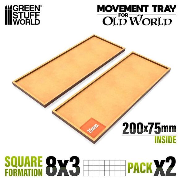 MDF Movement Trays 200x75mm - x2