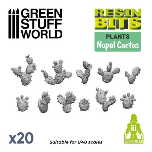 3D printed set - Nopal Cactus