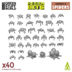 3D printed set - Small Spiders Resin Set
