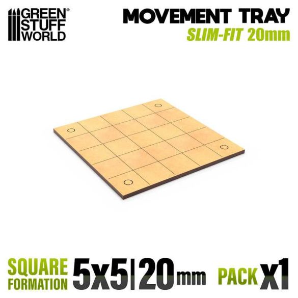 MDF Movement Tray - Slimfit Square 100x100mm