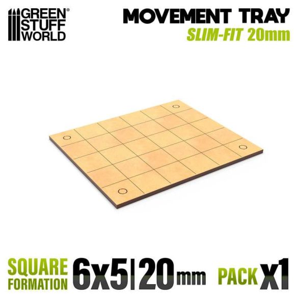 MDF Movement Tray - Slimfit Square 120x100mm