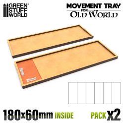 MDF Movement Trays - 180x60mm - x2