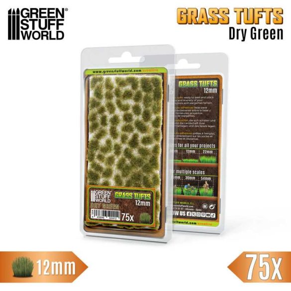 Grass TUFTs XXL 12mm - DRY GREEN
