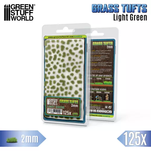 Grass Tufts 2 mm - color Light Green