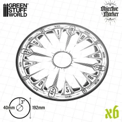 Clear Objective Marker Wh40k compatible