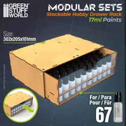 Stackable Hobby Paint Rack 17ml with magnets