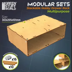 Stackable hollow storage module