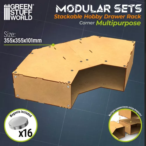 Stackable hobby corner module - empty