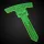 Deep Strike Ruler Template 8" - Fluor Green