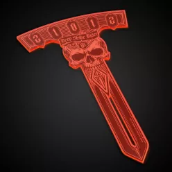 Deep Strike Ruler Template 8" - Fluor Orange