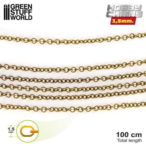 Hobby chain 1.5 mm - Bronze
