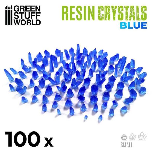 BLUE Resin Crystals - Small