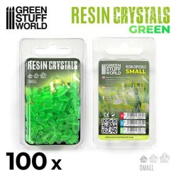 GREEN Resin Crystals - Small