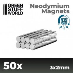 Neodymium Magnets 3x2mm - 50 units (N35)