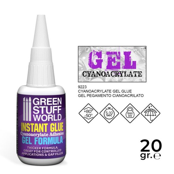 Cyanocrylate Adhesive 20gr. - GEL formula - Instant glue
