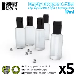 Empty paint pots 17ml