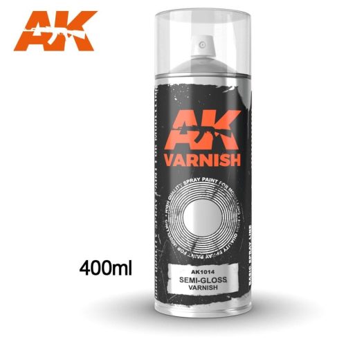 Semi-Gloss varnish - Spray 400ml (Includes 2 nozzles)