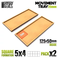 MDF Movement Trays 125x50 mm - x2
