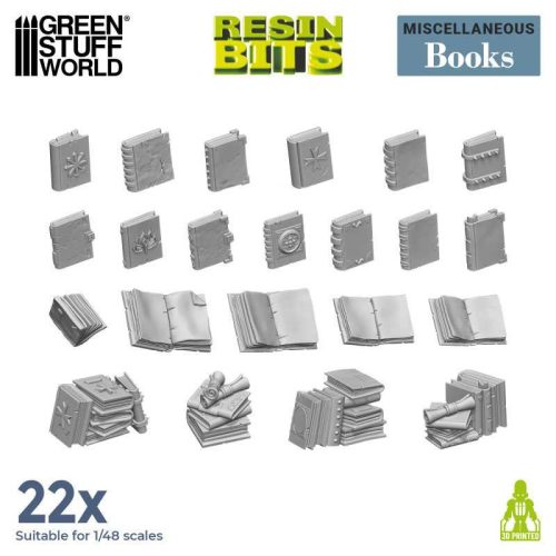 3D Printed Set - Resin Books