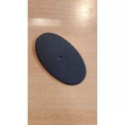 Plastic Base - fekete - ovális 90x52 mm - 1db