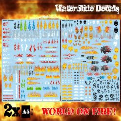 Waterslide Decals - World on Fire