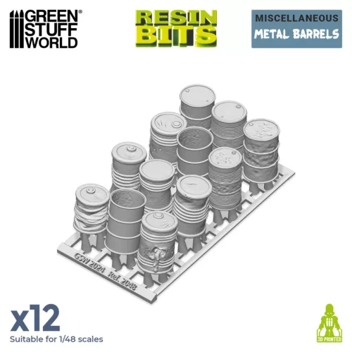 Metal Barrels 1:48
