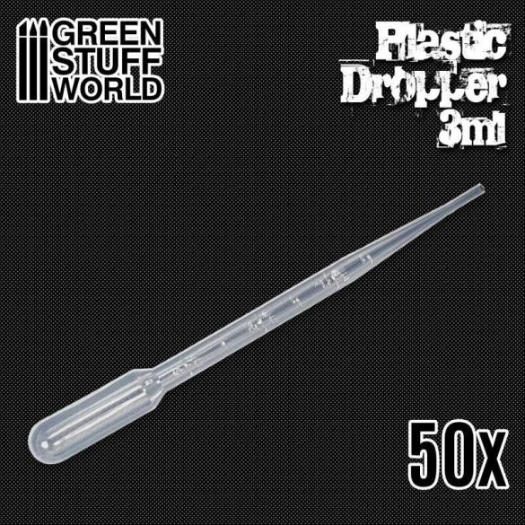 Plastic long dropper x50 (3ml)