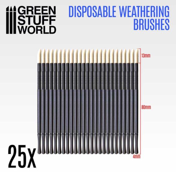 Disposable weathering brushes (25pcs)
