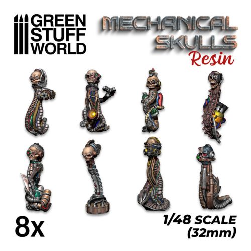 Resin Mechanical Skulls