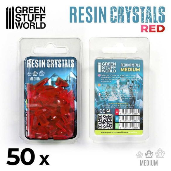RED Resin Crystals - Medium