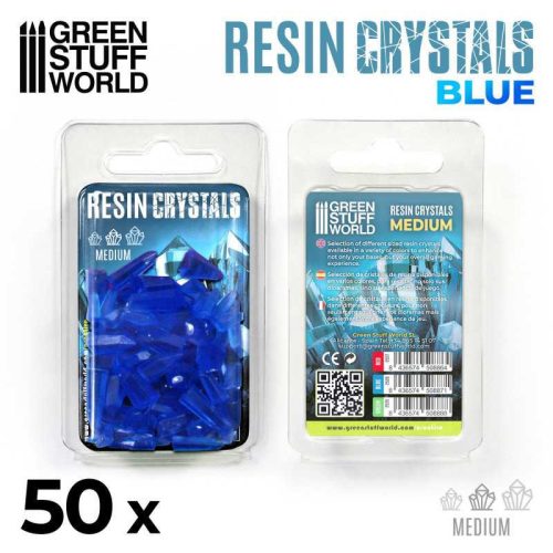 BLUE Resin Crystals - Medium