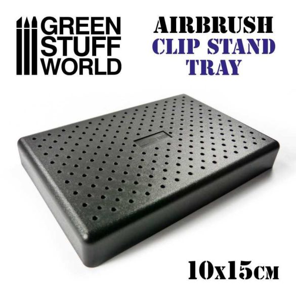 Airbrush Clip Stand Tray 10x15cm