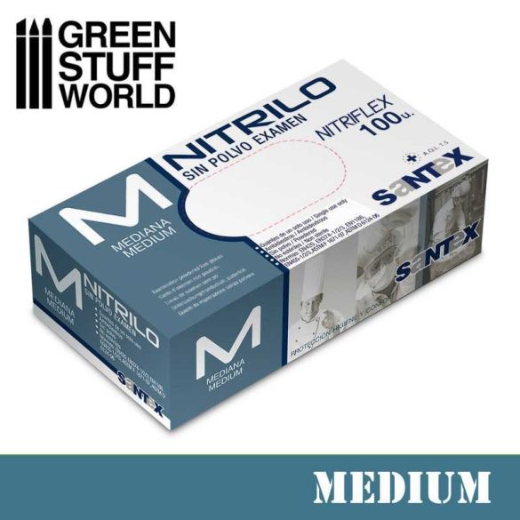 Nitrile gloves box (100pc) - Size MEDIUM