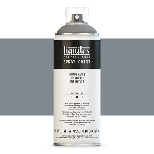 Liquitex Spray Paint Neutral Grey 5, 400ml