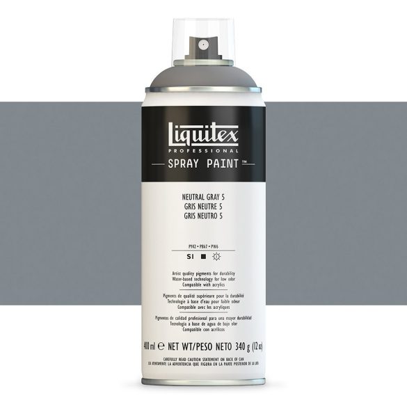 Liquitex Spray Paint Neutral Grey 5, 400ml