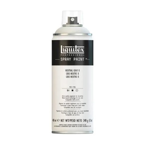 Liquitex Spray Paint  Neutral Grey 8, 400ml