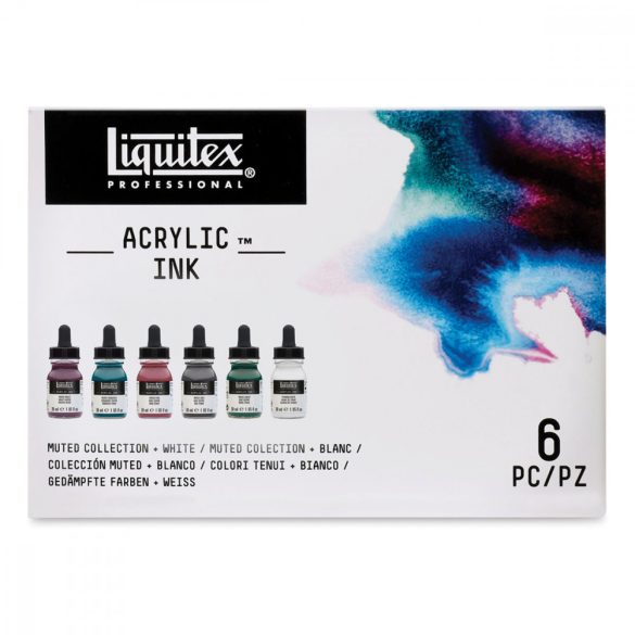 Liquitex Muted Collection + White Ink Set