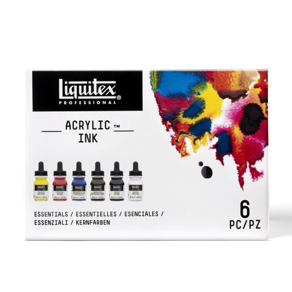 Liquitex Professional Acrylic Ink Essential Shades Set 6X30ml