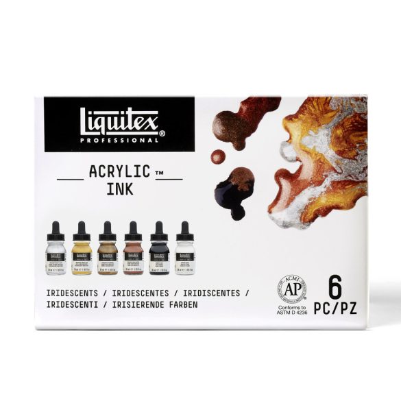 Liquitex Professional Acrylic Ink Metallics Shades 6X30ml