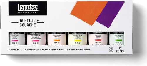 Liquitex Professional Acrylic Gouache 6X59ml Set - Fluorescents